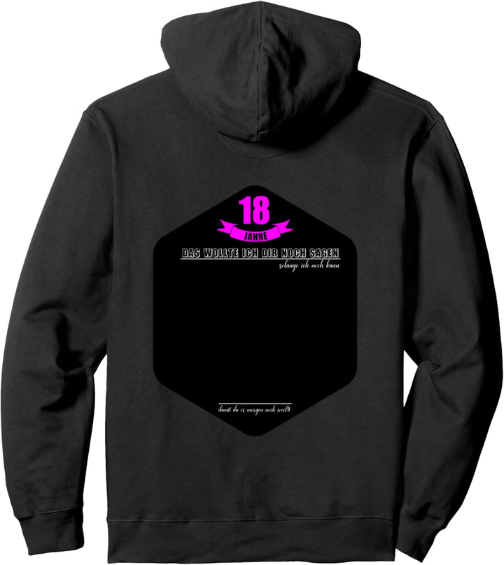 18 Jahre Geburtstag Party Lustiges 18 Geburtstag Gästebuch Pullover Hoodie
