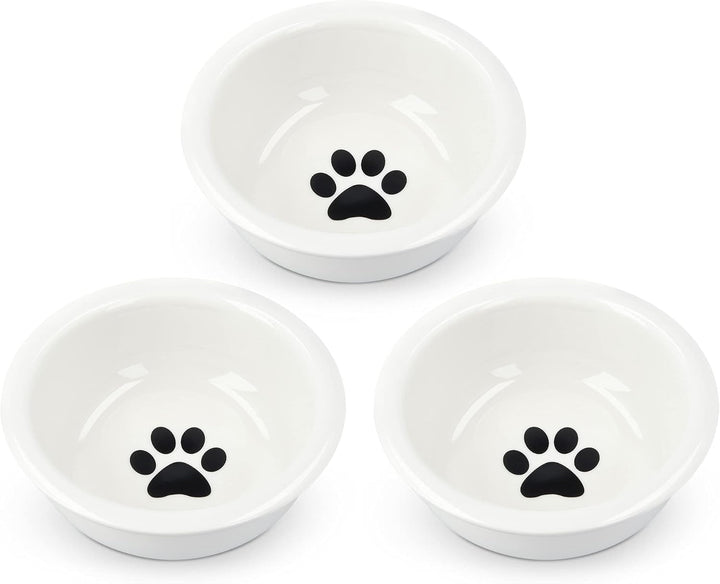 Navaris 3X Fressnapf aus Keramik Futterstation Set - Katzennapf Hundenapf 3 Stück - Futternapf Katze