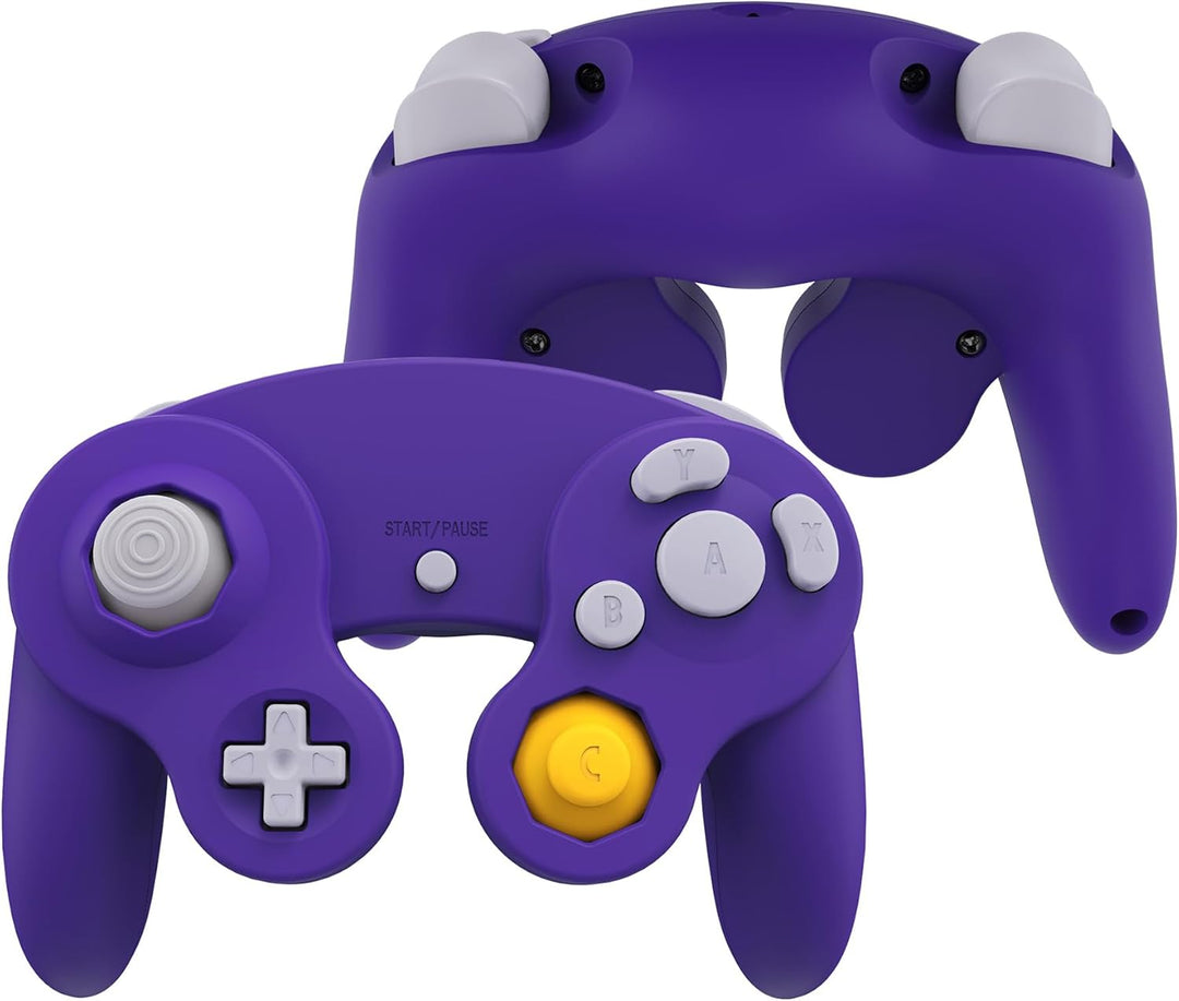 eXtremeRate Ersatz Grips Case Hülle kompatibel mit Nintendo Game Cube Controller, Griff Gehäuse & D-