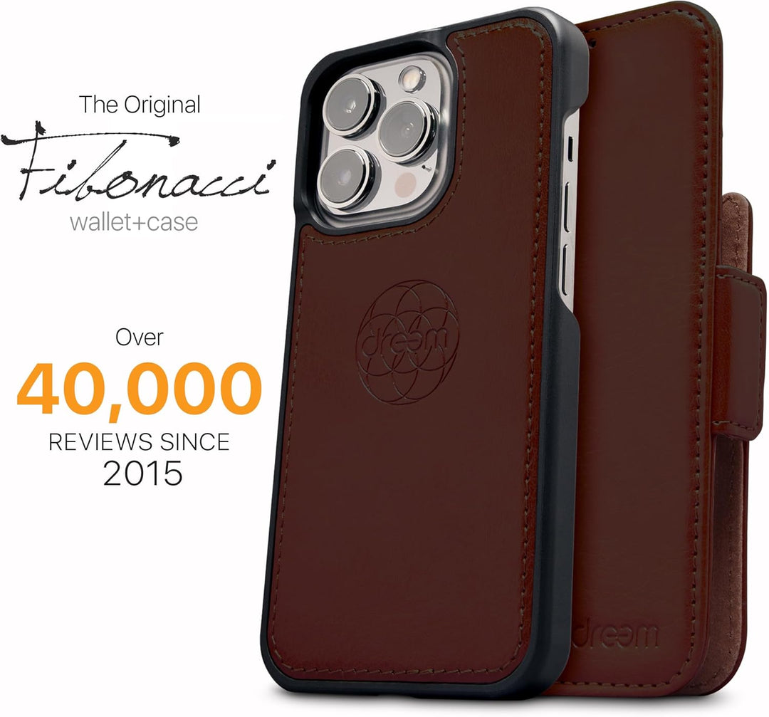Dreem Fibonacci iPhone 14 Pro Max Brieftaschen-Etui / 2-in-1 stossfestes Etui und abnehmbares Folio