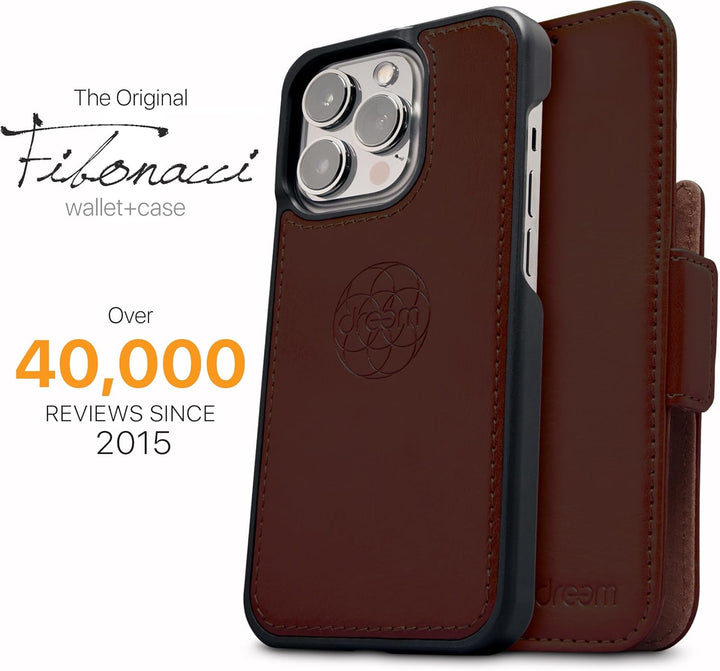 Dreem Fibonacci iPhone 14 Pro Max Brieftaschen-Etui / 2-in-1 stossfestes Etui und abnehmbares Folio