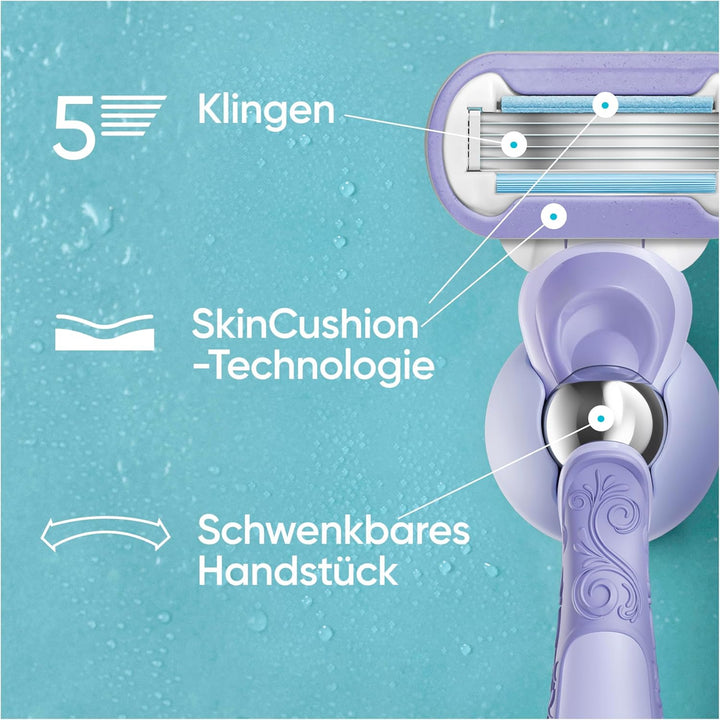 Gillette Venus Extra Smooth Swirl Damen Rasierklingen, 8 Ersatzklingen 1 stück (8er Pack) NEU, 1 st&
