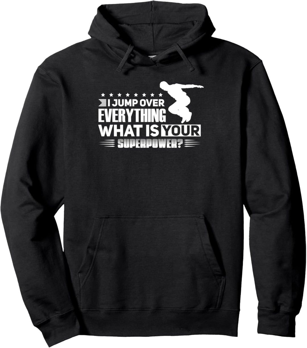 Ich springe über alles Sporttraining Pullover Hoodie