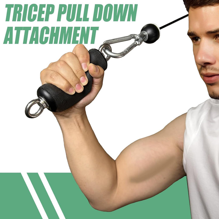 KORIKAHM Kabelmaschinen-Aufsatz mit verbesserten ergonomischen Griffen für Fitnessstudio, Lat-Trizep