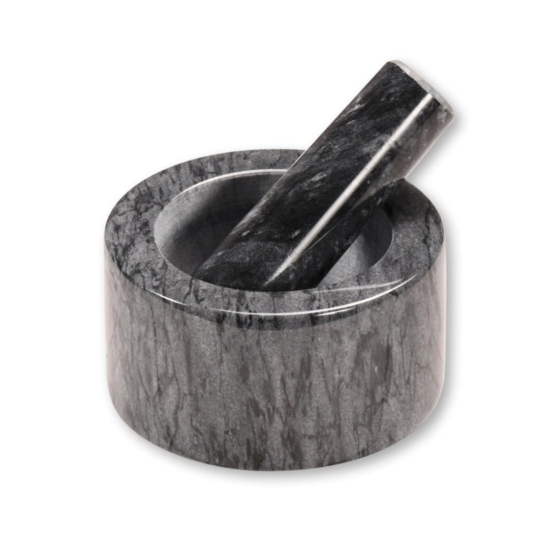 KESPER | Mörser, Material: Marmor, Masse: Ø 13 cm/Höhe: 8 cm, Farbe: Dunkelgrau | 71504, Dunkelgrau