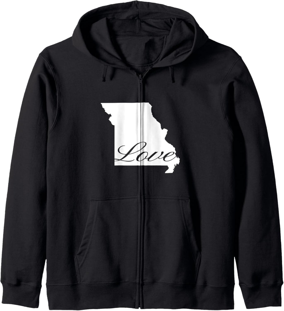 Missouri Cursive Love State Kapuzenjacke