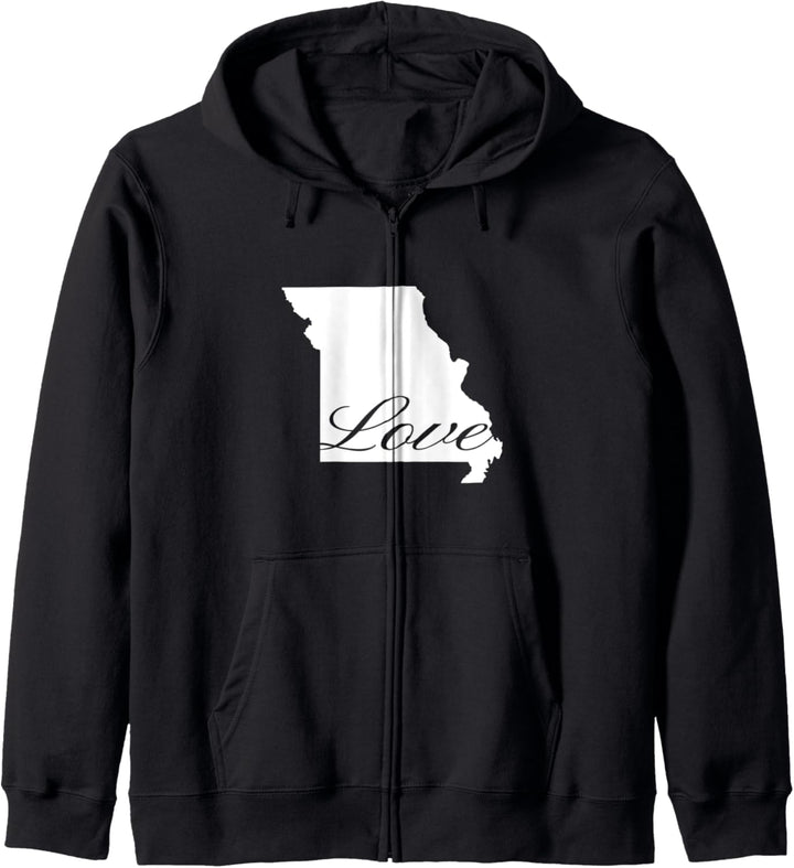 Missouri Cursive Love State Kapuzenjacke