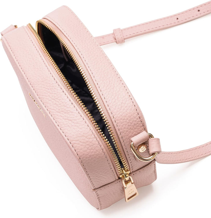 Lazarotti Bologna Leder Umhängetasche Damen | längenverstellbarer Schultergurt | mittelgrosse Crossb