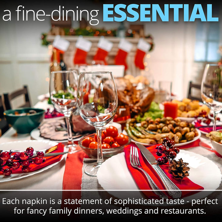 Aunti Em's Kitchen-Servietten, Baumwolle, übergross, 100 % natürlich, für Abendessen, Veranstaltunge
