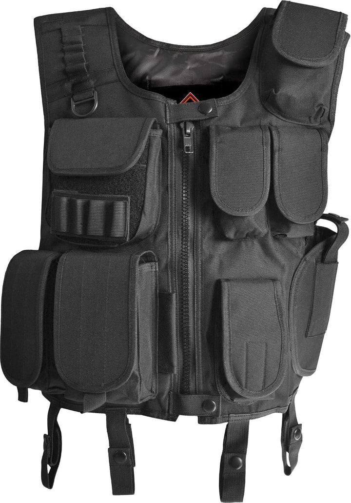 normani Fashingskostümset SWAT Set mit Weste, Rangerhose, Cap, Handschellen und Holster Schwarz XL/L