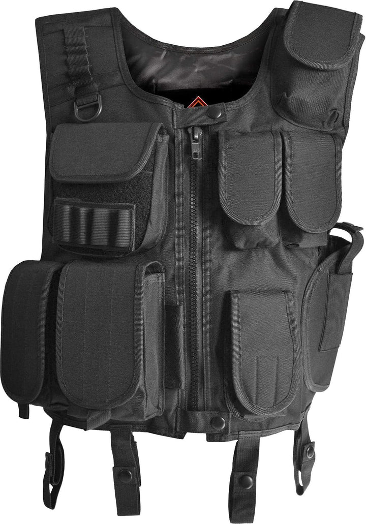 normani Fashingskostümset SWAT Set mit Weste, Rangerhose, Cap, Handschellen und Holster Schwarz S/Li