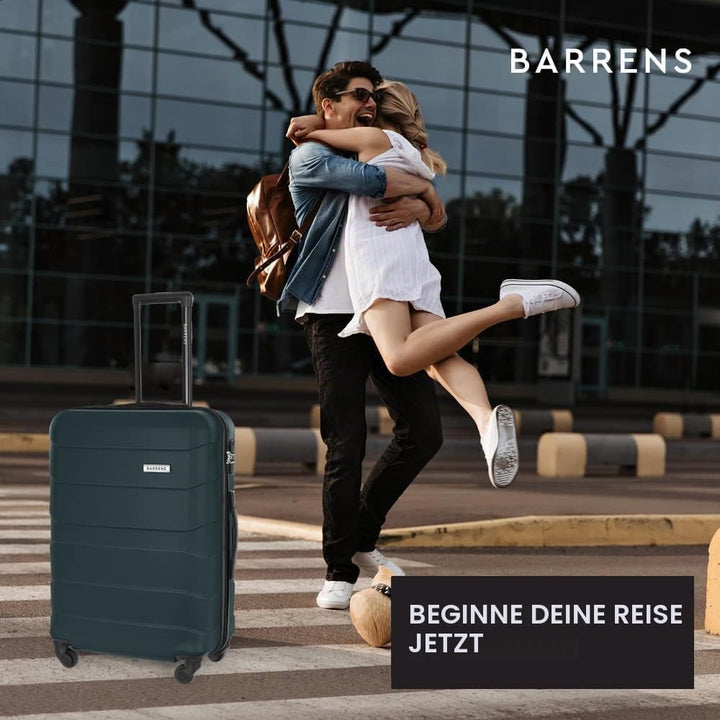 BARRENS Mittel Koffer | Aufgabegepäck | 66x46x26 cm | 60 L | Hochschlagfestes ABS-Material | Chiffri
