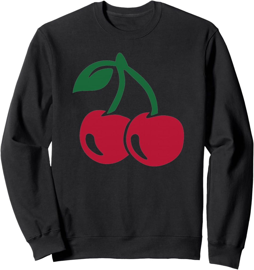 T-Shirt mit roten Kirschen Sweatshirt