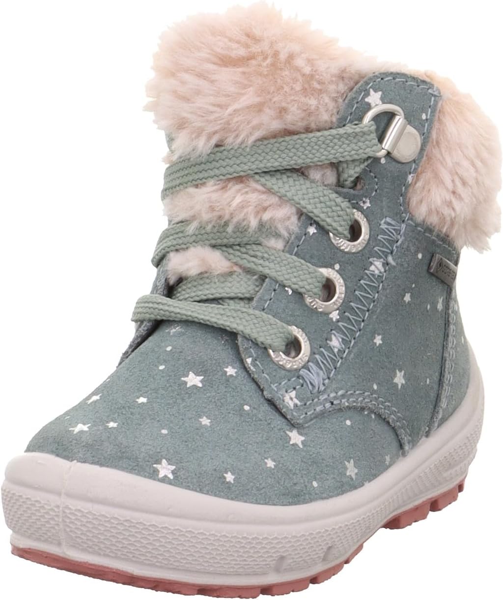 Superfit Mädchen Groovy Warm Gefütterte Gore-tex Schneestiefel 23 EU Schmal Hellgrün 7510, 23 EU Sch