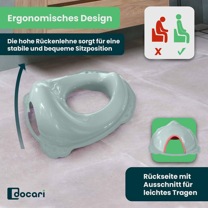 Toilettentrainer mit Treppe als Set grün Lama - Toilettensitz Kinder und Tritthocker Kinder - Toilet