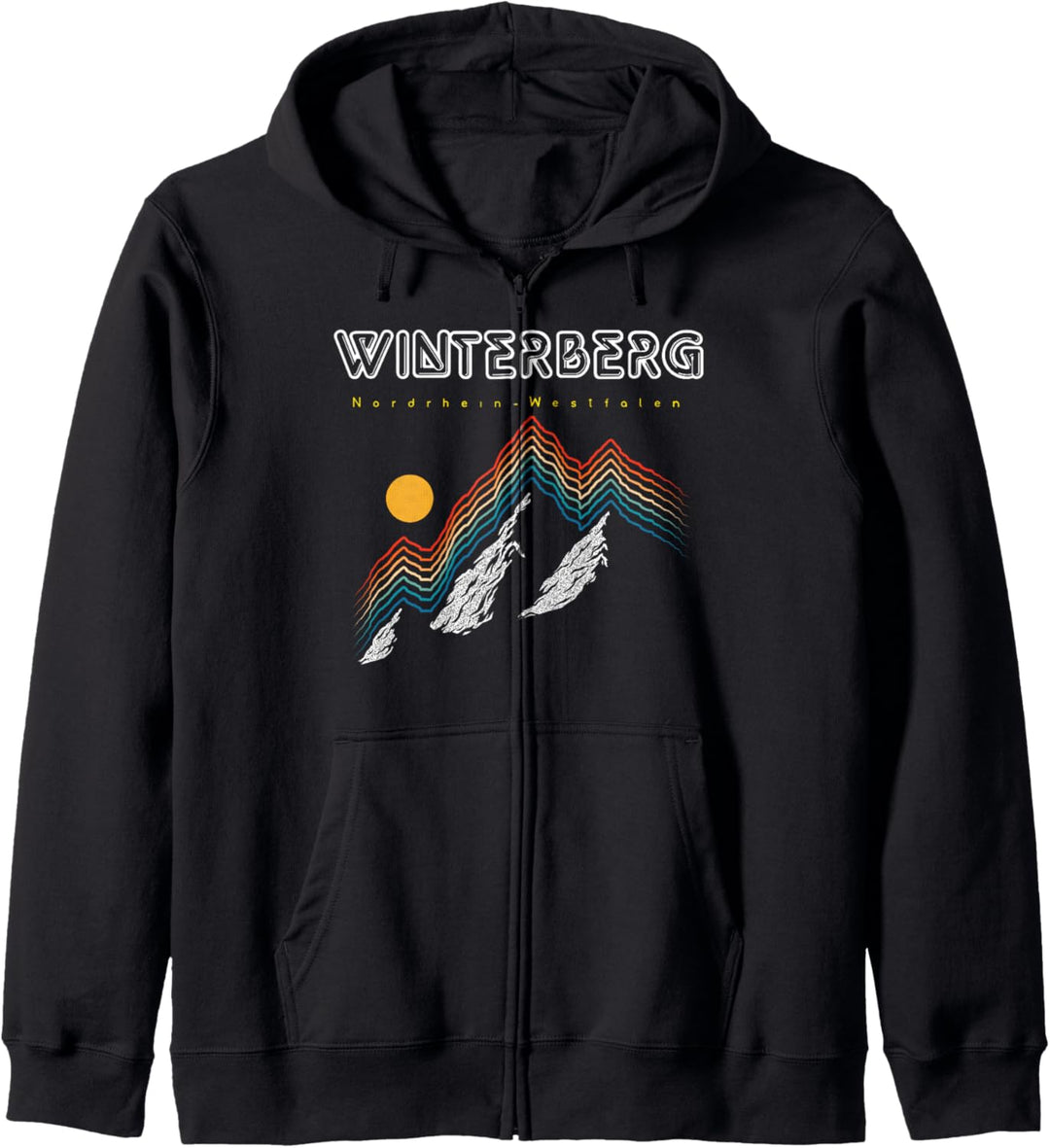 Winterberg Nordrhein Westfalen - Deutschland Retro 80s Ski Kapuzenjacke