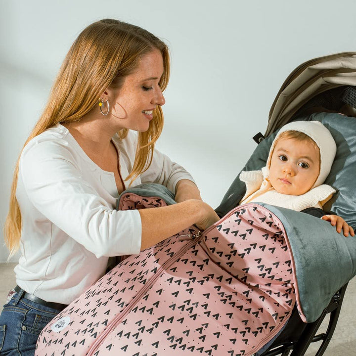 Universal WinterFusssack "Montan" für Kinderwagen, rosa