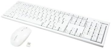 LogiLink ID0104W - Kabelloses Tastatur/Maus Set, 2, 4GHz, Tastatur 103 Tasten (+13 Hotkeys) - Maus (