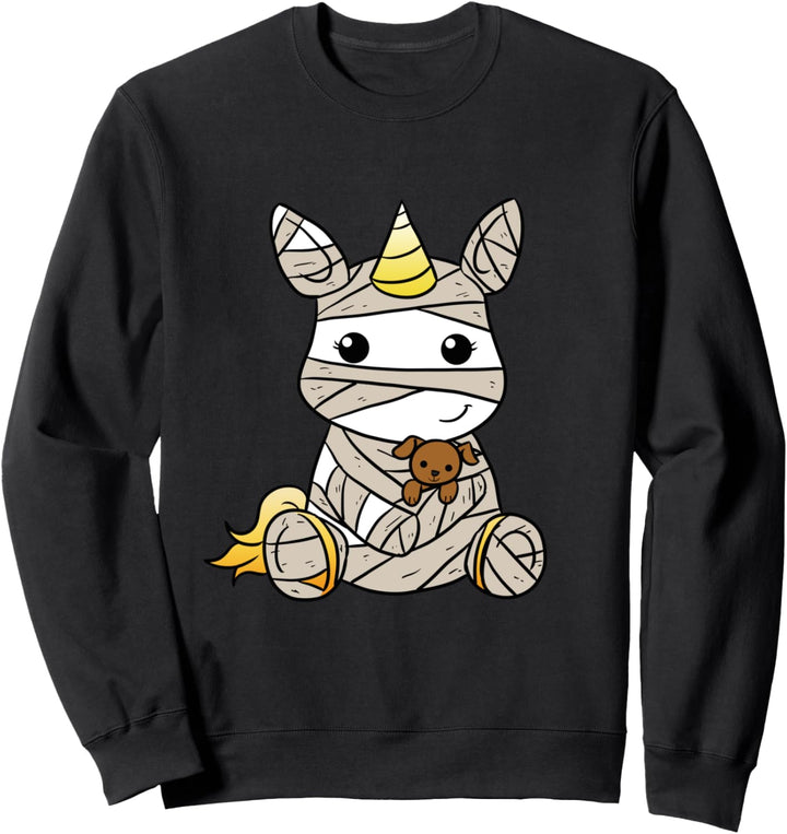 Mumie Einhorn Halloween Kinder Sweatshirt