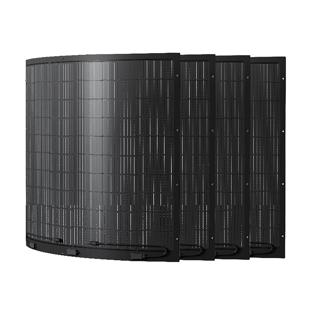 Jackery Flexibles Solarpanel Set 4 * 200W Monokristallines Solarpanel IP68 hocheffizient Solarmodul