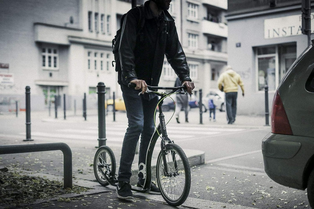 Yedoo Rodstr Tretroller - bis 150 kg, Kickscooter mit Luftreifen 20/16 - Roller Scooter für Erwachse