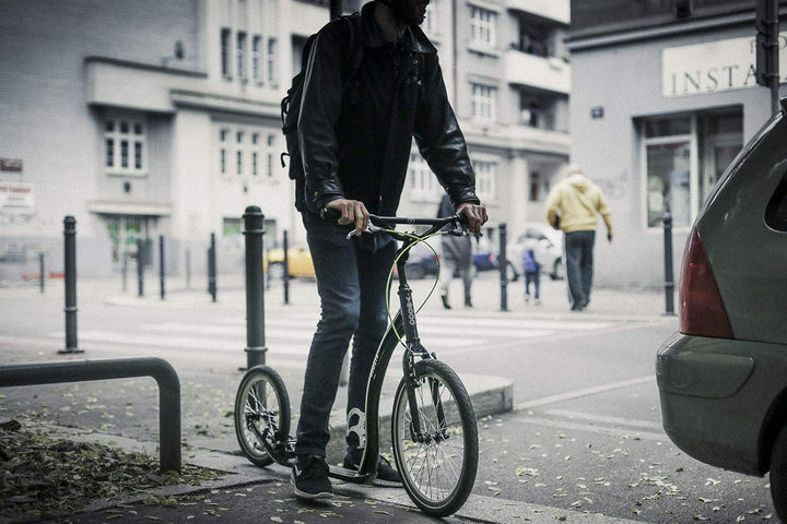 Yedoo Rodstr Tretroller - bis 150 kg, Kickscooter mit Luftreifen 20/16 - Roller Scooter für Erwachse