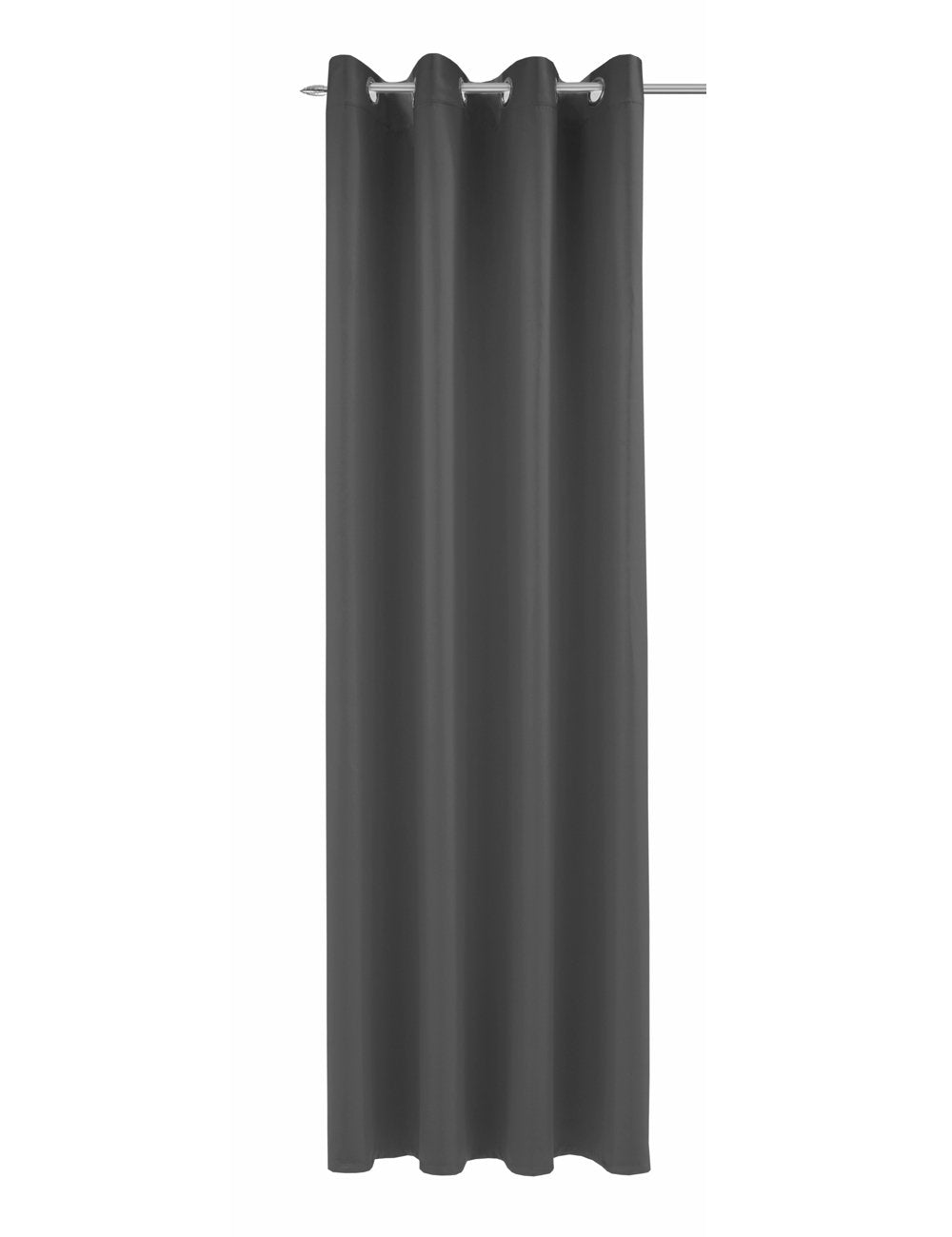 Albani Deko-Ösenschal DimOut/Mia dunkelgrau / 245x140 cm, Polyester, 245x140cm, Dunkelgrau
