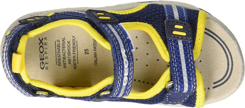 Geox B Sandal Multy Boy A Lauflernschuhe 21 EU Blau Navy Yellow C0657, 21 EU Blau Navy Yellow C0657