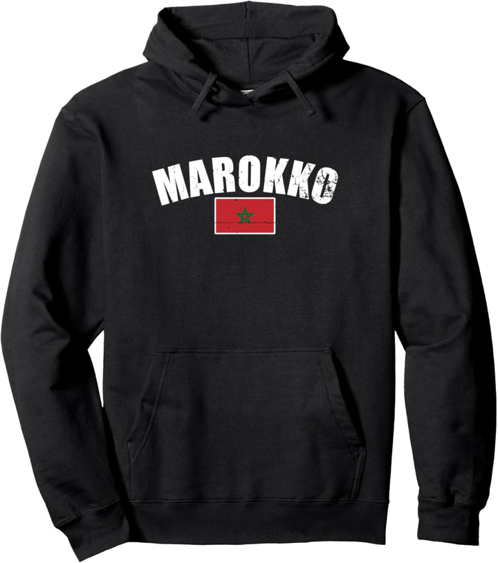 Marokko Marokkanische Flagge Stolzer Marokkaner Pullover Hoodie