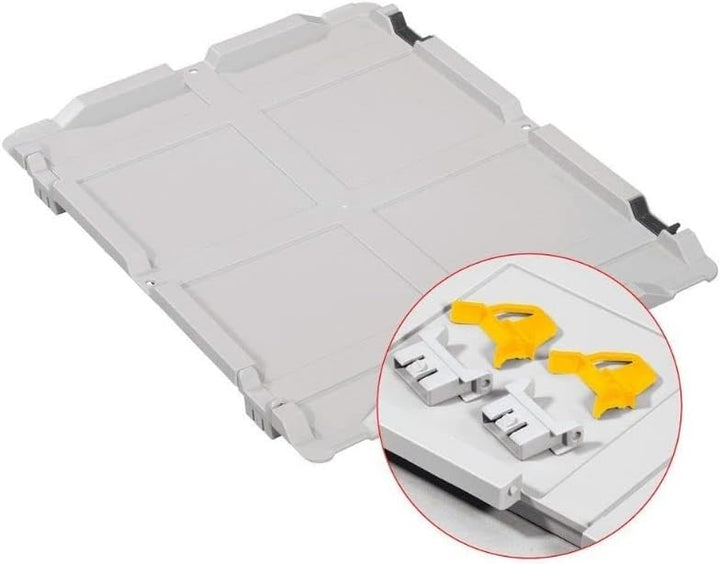 PROREGAL SuperSparSet 5x Eurobox NextGen Grip mit Scharnierdeckel und gelben Schiebeschnappverschlüs