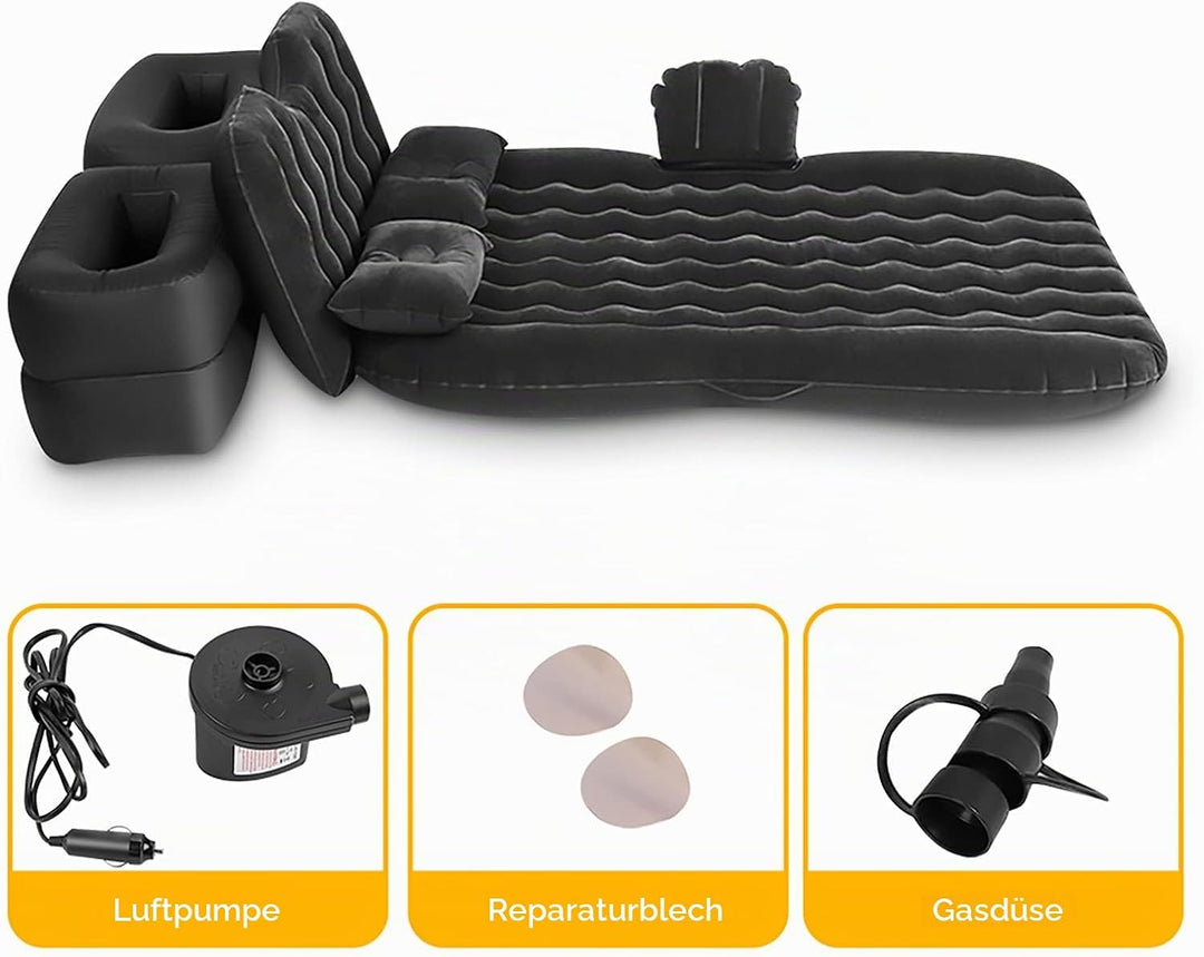 EBTOOLS Aufblasbare Auto-Matratze mit Luftpumpe Tragbare Luftbett Auto Matratze für Reisen Camping O