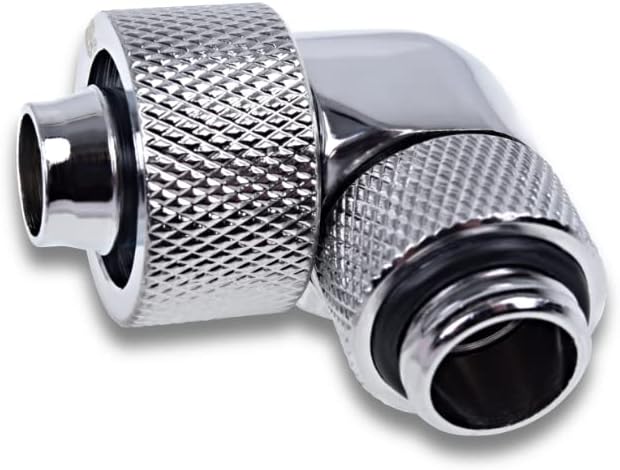 Alphacool 17614 Eiszapfen 16/10mm Anschraubtülle 90° drehbar G1/4-4pcs Set Chrome Achluss