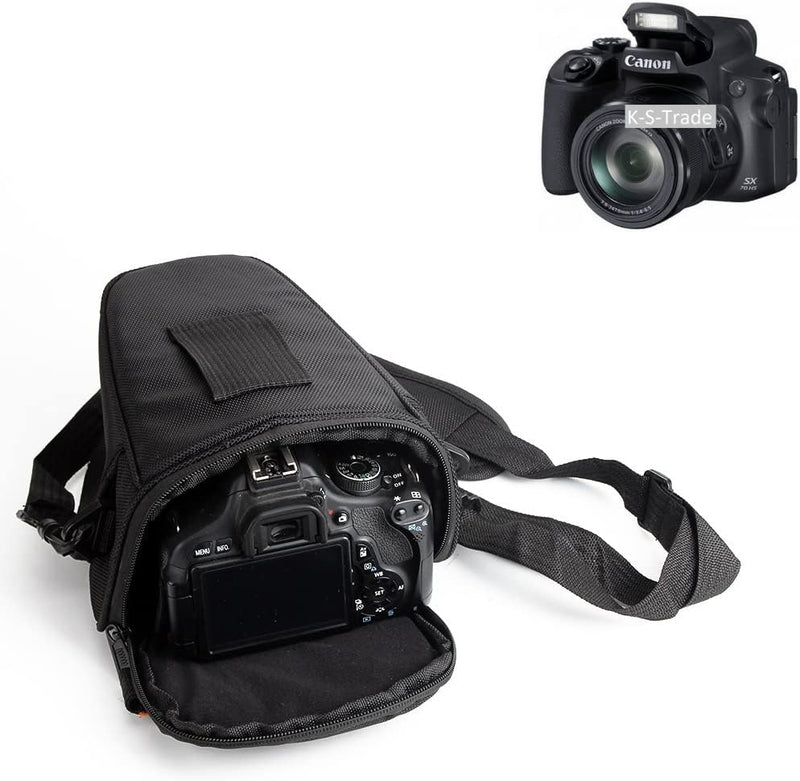 K-S-Trade Kameratasche Für Canon PowerShot SX70 HS Kameratasche Fototasche Schultertasche Umhängetas