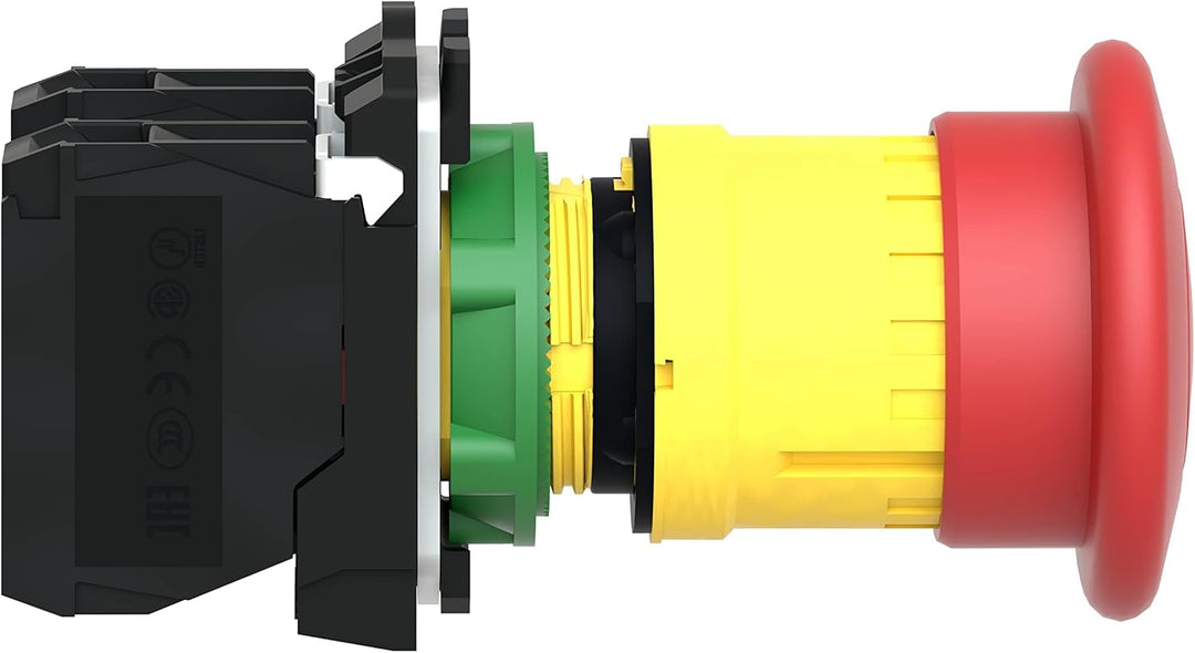 Schneider Electric - Harmony, Pilzdrucktaster NOT-AUS, rastend, Drehentriegelung, 2Ö, XB5AS8444 Kuns
