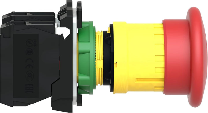 Schneider Electric - Harmony, Pilzdrucktaster NOT-AUS, rastend, Drehentriegelung, 2Ö, XB5AS8444 Kuns