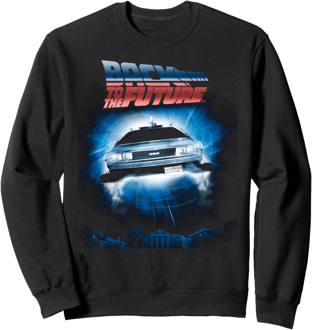 Back To the Future Hovering DeLorean Sweatshirt