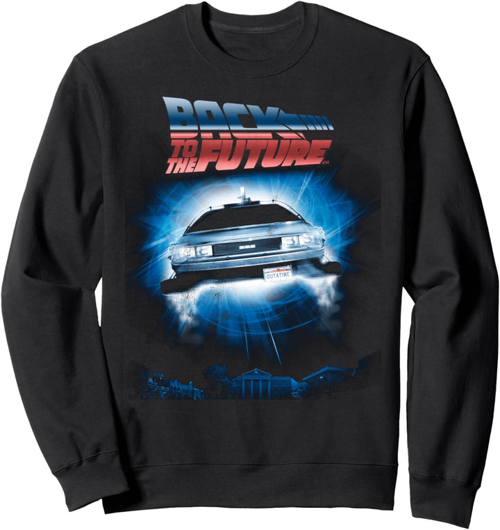 Back To the Future Hovering DeLorean Sweatshirt