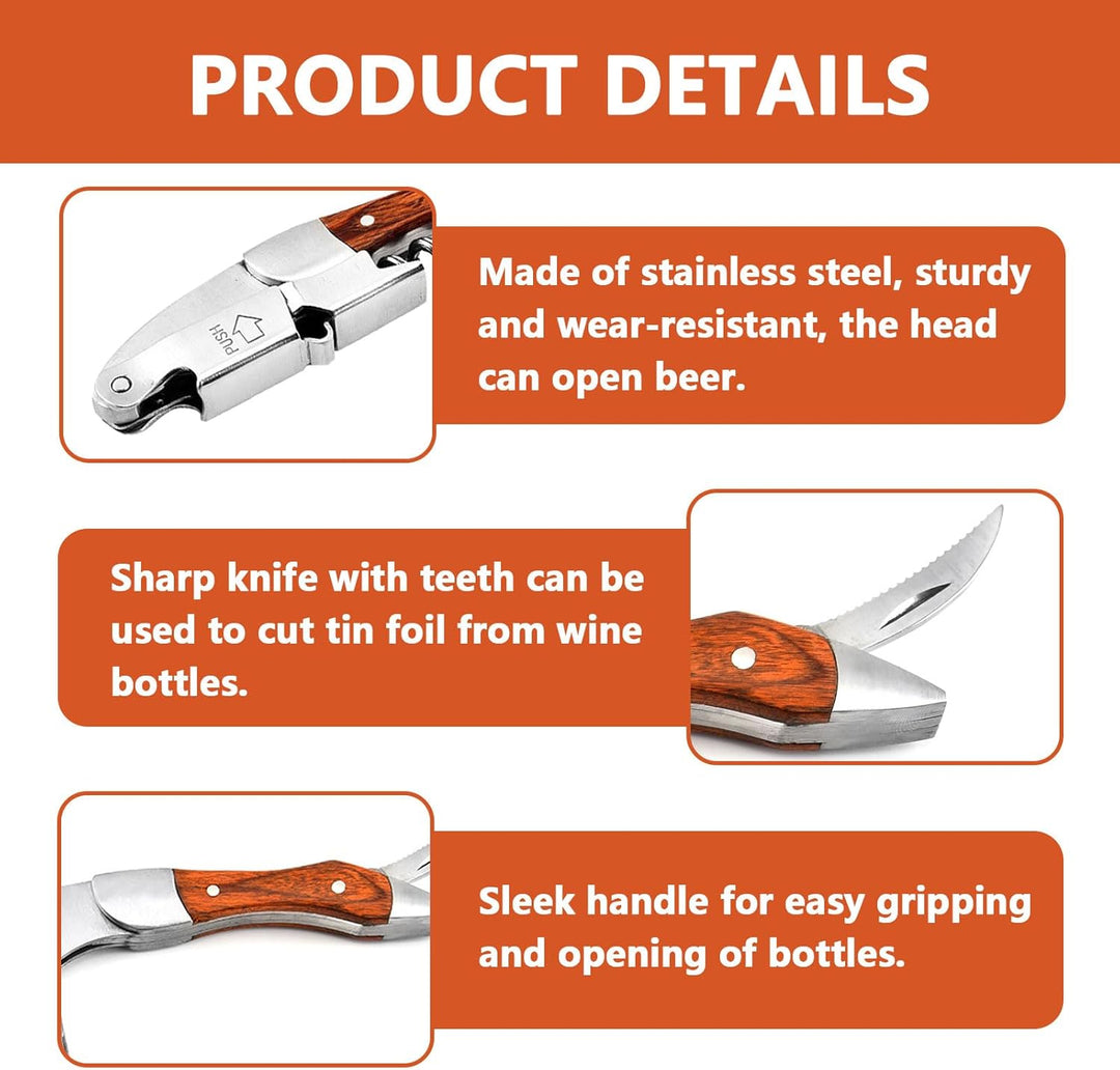 kellnermesser korkenzieher wein profi weinöffner wine opener weinflaschenöffner öffner screwpull som