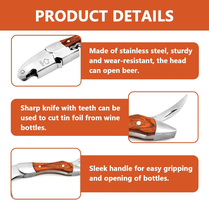 kellnermesser korkenzieher wein profi weinöffner wine opener weinflaschenöffner öffner screwpull som