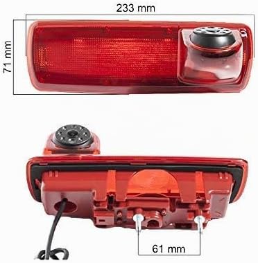 Rückfahrkamera Vivaro Kamera an 3. Bremsleuchte Dachkante Einparkhilfe (NTSC) für Vauxhall Vivaro X8