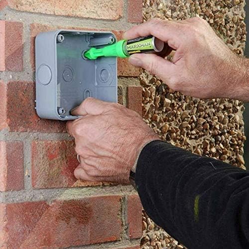 MarXman Green Standard x2 Kreide schwarz tief x2 Markierungsstift Loch Markierungswerkzeug