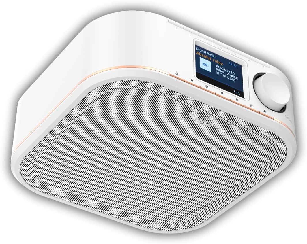 Hama Digitalradio für FM/DAB/DAB+ Empfang, DR350, unterbaufähig (Unterbau-Küchenradio, Farbdisplay,