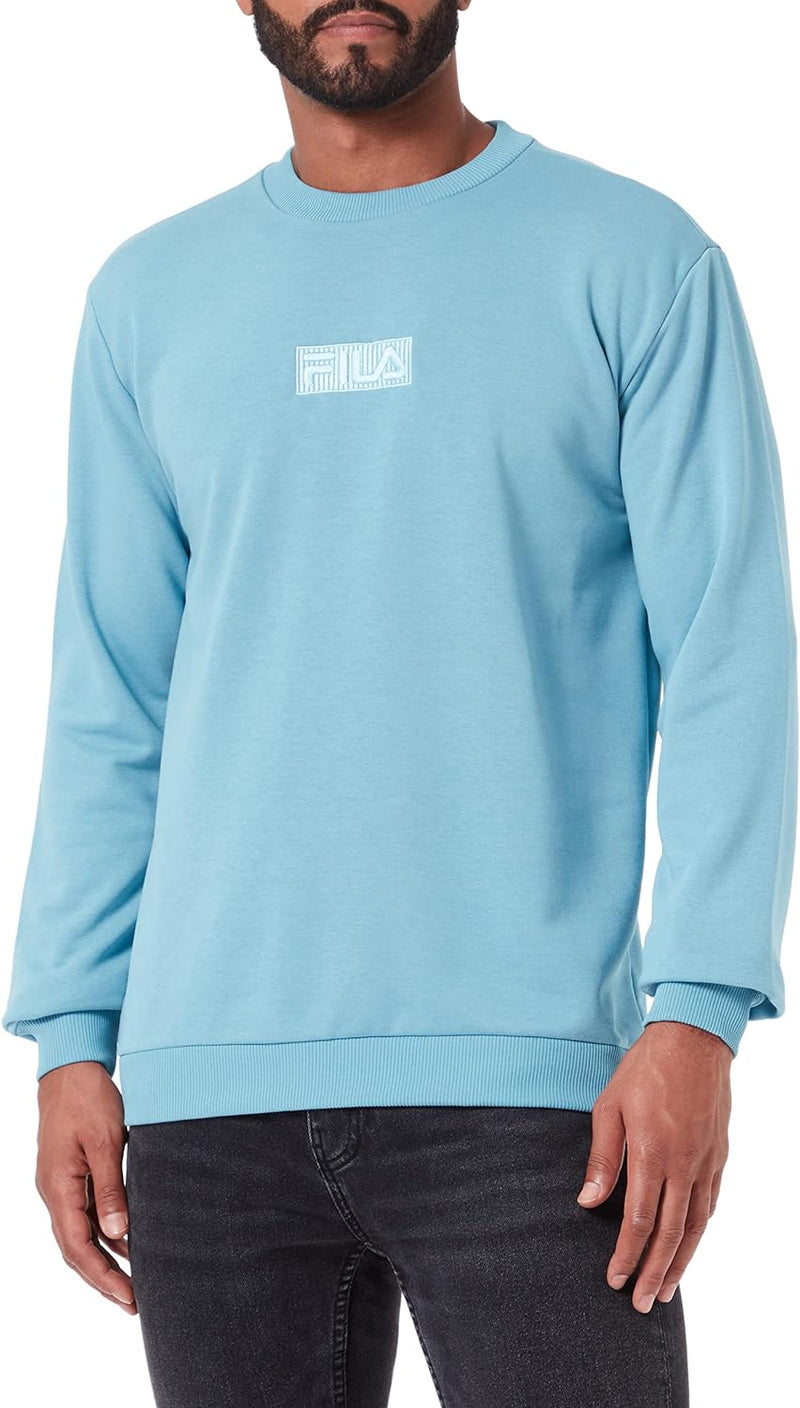 FILA Herren Bohinj Sweat Crew Sweatshirt XS Adriatic Blue, XS Adriatic Blue