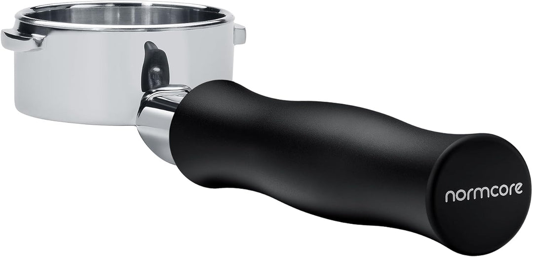 Normcore Bodenloser Siebträger 57 mm für Lelit Anna und Anita (PL41/PL042), Schwarzer eloxierter Alu