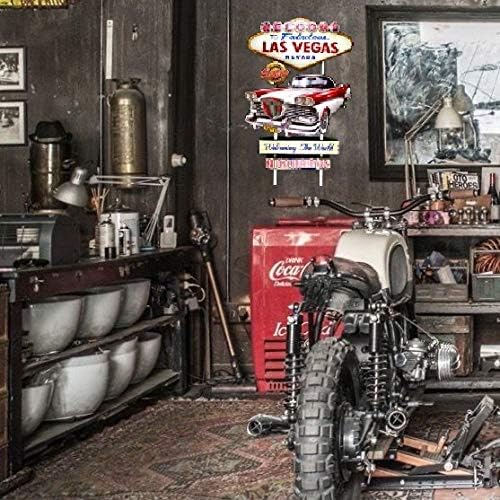 DiiliHiiri Retro Schild 80x50 cm Garage Vintage-Stil Metallschild Dekoschild Wandschild Haus Dekorat