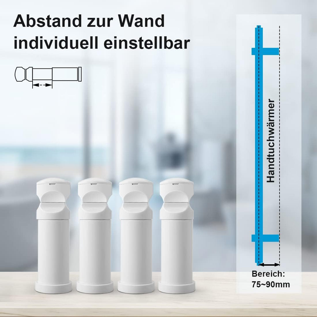 Heilmetz® Halterung für Badheizkörper,Befestigung Satz Montagematerial Aufhängung Halter für Heizkör