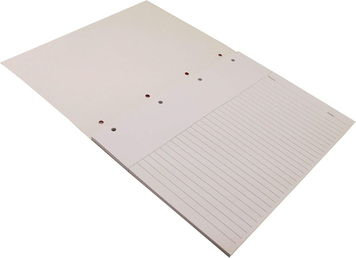 Oxford Schule Klausuren-Block A4, liniert mit Rand, 50 Blatt, orange, 5 Stück Single, Single