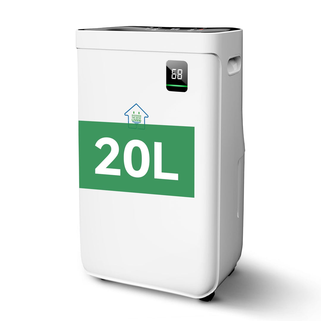 Luftentfeuchter 20 Liter/Tag für Räume von ca. 50 ㎡(120 m³) | Leiser Raumentfeuchter mit Touchpanel,