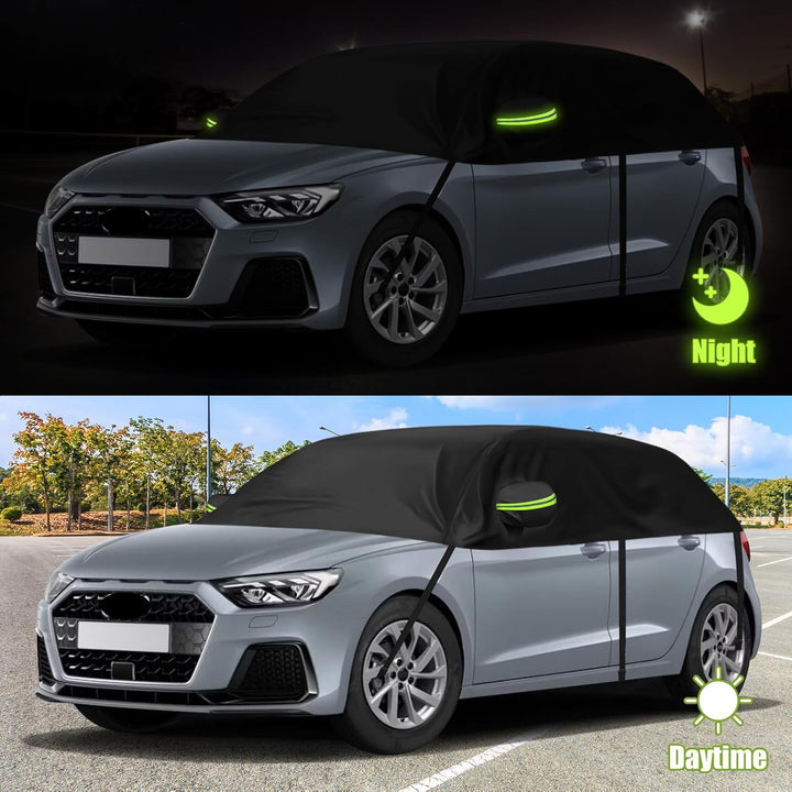 Halbe Autoabdeckung Ersatz für Audi A1 2010-2025, Softtop Dachschutz Autoabdeckung Wasserdicht, Halb