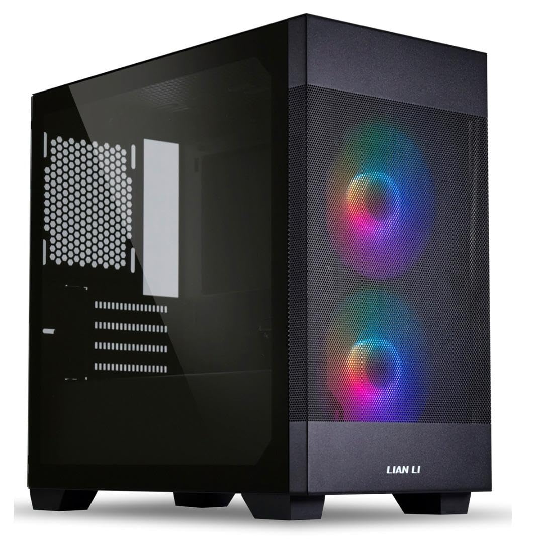 Lian Li LANCOOL 205M Mesh Micro-ATX-Gehäuse, Tempered Glass - schwarz